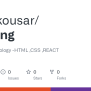 GitHub - Henakousar/learning: Learning Technology -HTML ,CSS ,REACT