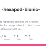 GitHub - Myyerrol/hexapod-bionic-robot: :robot: This Code Repository ...