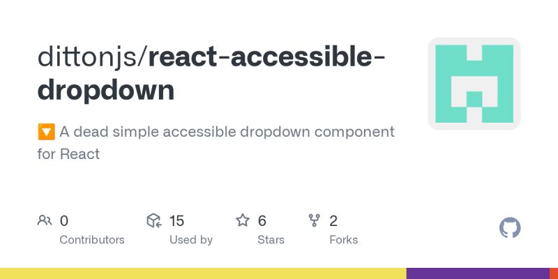 Github Daxter Army React Dropdown An Accessible React Drop Down - Minimal Illustration Collection - HD Quality