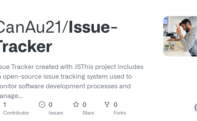 GitHub - CanAu21/Issue-Tracker: Issue Tracker Created With JSThis ...