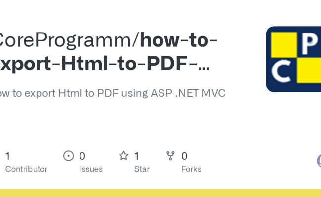 GitHub - CoreProgramm/how-to-export-Html-to-PDF-using-ASP-.NET-MVC: How To Export Html To PDF ...