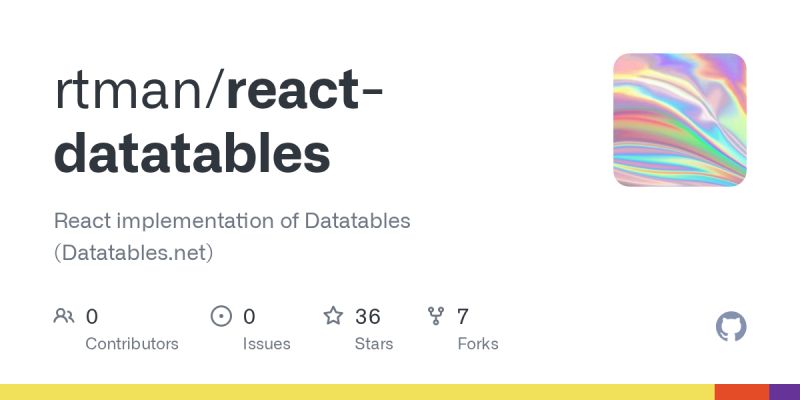 Github Arunkp React Datatable Rdt React Datatable Rdt Is A React - Best Space Illustrations in 8K