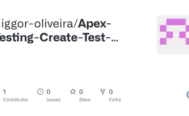 GitHub - Higgor-oliveira/Apex-Testing-Create-Test-Data-for-Apex-Tests