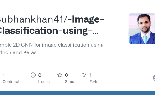 GitHub - Subhankhan41/-Image-Classification-using-Python-and-Keras: Simple 2D CNN For Image ...