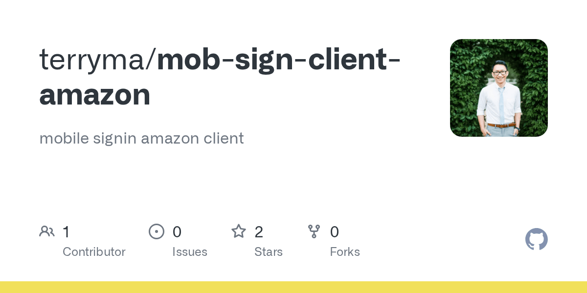 Are you also having issues? Github Terryma Mob Sign Client Amazon Mobile Signin Amazon Client