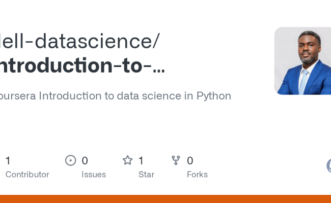 GitHub - Dell-datascience/Introduction-to-Datascience-in-Python ...