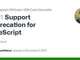Support Deprecation For Typescript Issue 341 Microsoftgraph