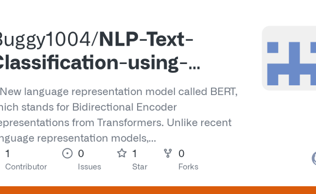 GitHub - Buggy1004/NLP-Text-Classification-using-BERT-Transformer: A ...