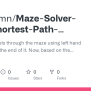 GitHub - Adithyamn/Maze-Solver-with-Shortest-Path-Algorithm: This Robot Travels Through The Maze ...