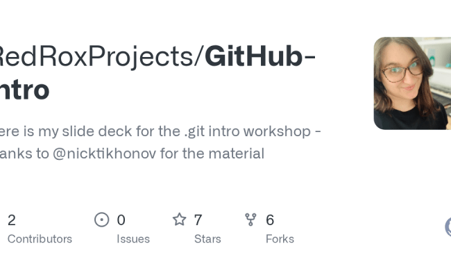 GitHub - RedRoxProjects/GitHub-Intro: Here Is My Slide Deck For The ...