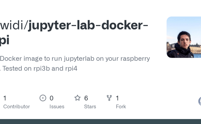 GitHub - Jiwidi/jupyter-lab-docker-rpi: A Docker Image To Run ...