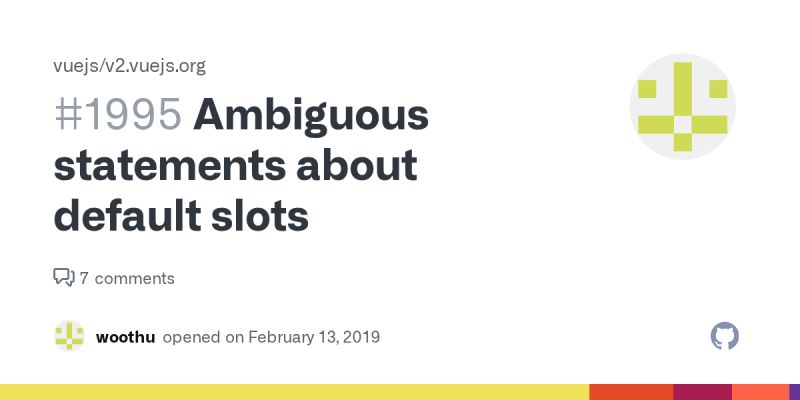 Slots Resolving Issue On Subsequent Components Issue 7710 Vuejs - Download Premium Light Background | Mobile