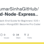 GitHub - AmanKumarSinhaGitHub/Backend-Node-Express-EJS-MongoDB: Basic Backend Structure