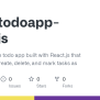 GitHub - Uriht/todoapp-reactjs: This Is A Simple Todo App Built With ...