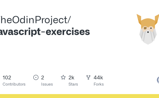 GitHub - TheOdinProject/javascript-exercises