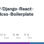 GitHub - Mr-DRP/Django-React-Tailwindcss-Boilerplate