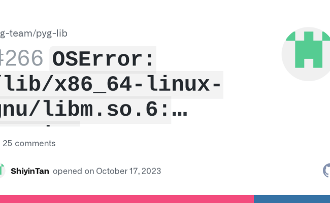 `OSError: /lib/x86_64-linux-gnu/libm.so.6: Version 'GLIBC_2.29' Not ...