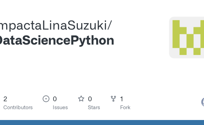 GitHub - ImpactaLinaSuzuki/DataSciencePython