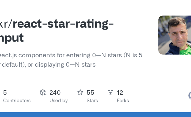 GitHub - Ikr/react-star-rating-input: React.js Components For Entering ...