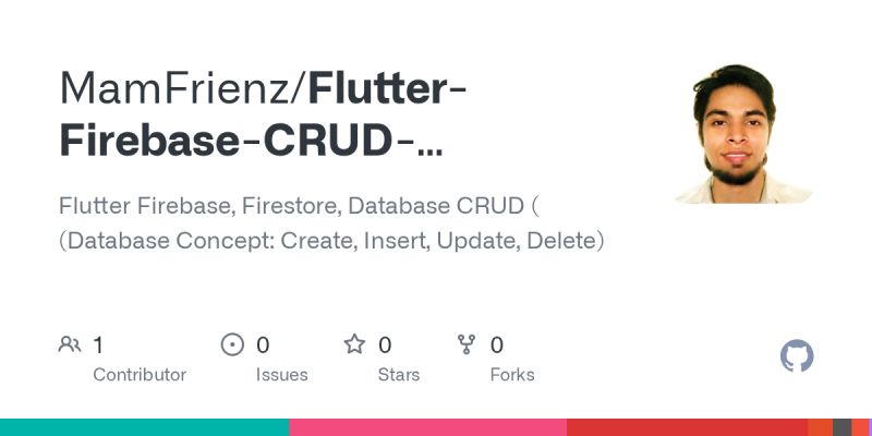 Github Mamfrienz Flutter Firebase Crud Database Concept Create Insert Update Delete Flutter - Desktop Minimal Arts for Desktop