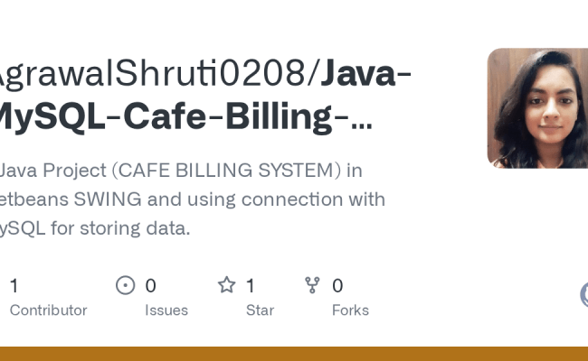 GitHub - AgrawalShruti0208/Java-MySQL-Cafe-Billing-System: A Java ...