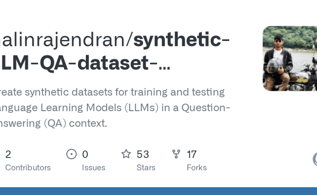 GitHub - Nalinrajendran/synthetic-LLM-QA-dataset-generator: Create ...