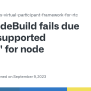 CodeBuild Fails Due To 