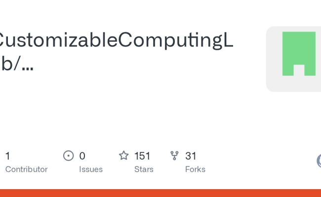 GitHub - CustomizableComputingLab/CustomizableComputingLab.github.io