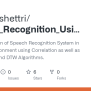 GitHub - AdityaKshettri/Speech_Recognition_Using_MATLAB: Implementation ...
