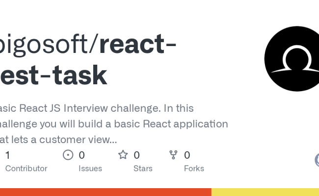 GitHub - Bigosoft/react-test-task: Basic React JS Interview Challenge ...