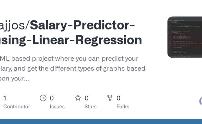GitHub - Fajjos/Salary-Predictor-using-Linear-Regression: A ML Based ...