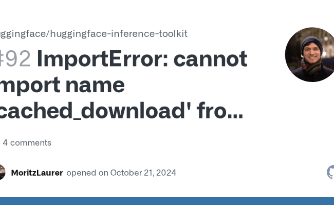 ImportError: Cannot Import Name 'cached_download' From 'huggingface_hub ...