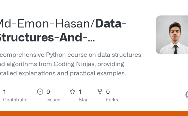 GitHub - Md-Emon-Hasan/Data-Structures-And-Algorithms-DSA-In-Python-Full-Course-By-Coding-Ninjas ...