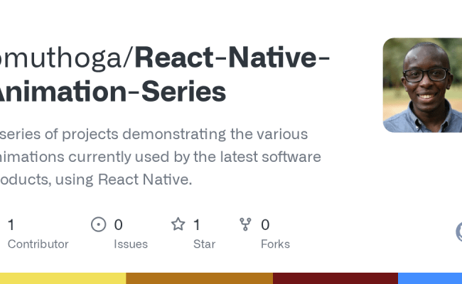 GitHub - Bmuthoga/React-Native-Animation-Series: A Series Of Projects ...