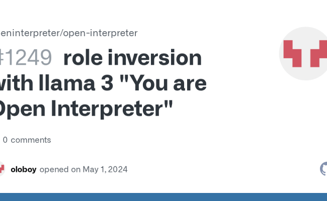 Role Inversion With Llama 3 