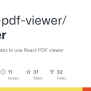 GitHub - React-pdf-viewer/starter: Some Boilerplates To Use React PDF ...