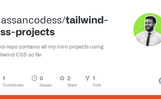 GitHub - Hassancodess/tailwind-css-projects: This Repo Contains All My ...