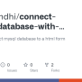 GitHub - Rishitsondhi/connect-mysql-database-with-php-code: Code To Connect Mysql Database To A ...