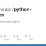 GitHub - Im-aadhirapr/python-exercises: Simple Exercises To Learn Python