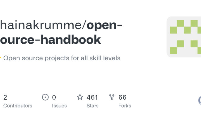 GitHub - Shainakrumme/open-source-handbook: ⭐️ Open Source Projects For ...