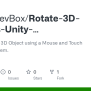 GitHub - GameDevBox/Rotate-3D-Objects-Unity-InputSystem: Simply Rotate ...