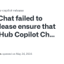 Chat Failed To Load. Please Ensure That The GitHub Copilot Chat ...