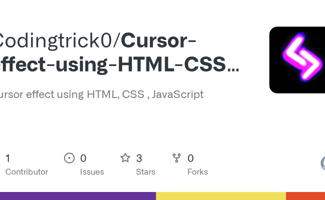GitHub - Codingtrick0/Cursor-effect-using-HTML-CSS-JavaScript: Cursor ...