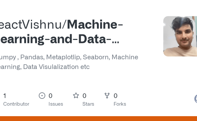 GitHub - ReactVishnu/Machine-Learning-and-Data-Science-with-Python ...