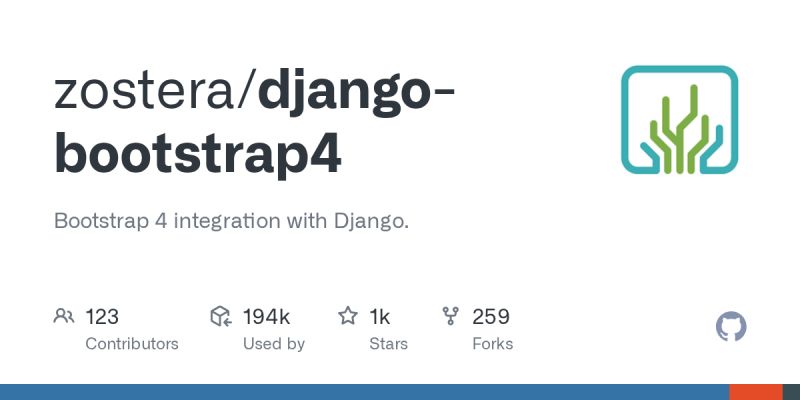Github Zostera Django Bootstrap4 Bootstrap 4 Integration With Django - 4K Colorful Images for Desktop