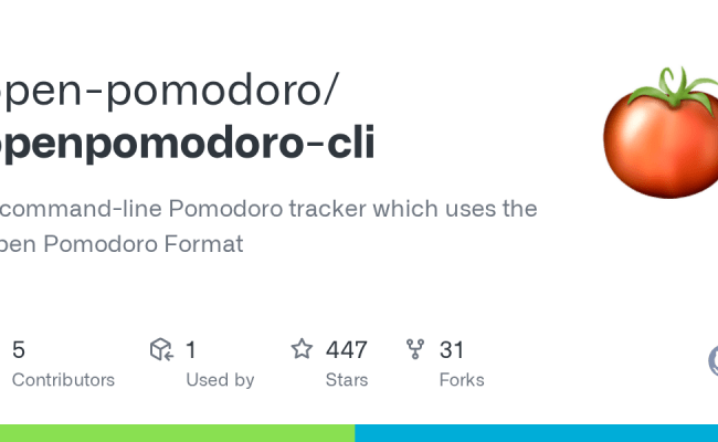 GitHub - Open-pomodoro/openpomodoro-cli: A Command-line Pomodoro ...