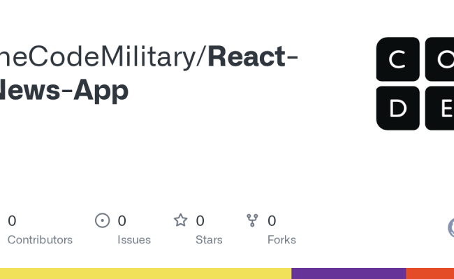 GitHub - TheCodeMilitary/React-News-App