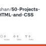 GitHub - AdiRaushan/50-Projects-Using-HTML-and-CSS