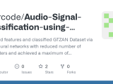 Github Hsprcode Audio Signal Classification Using Convolutional