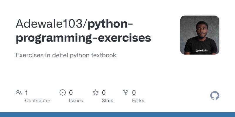 Github Ssarrayya Python Deitel Exercises - Best Abstract Arts in Mobile